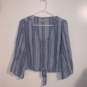 American eagle quarter sleeve top